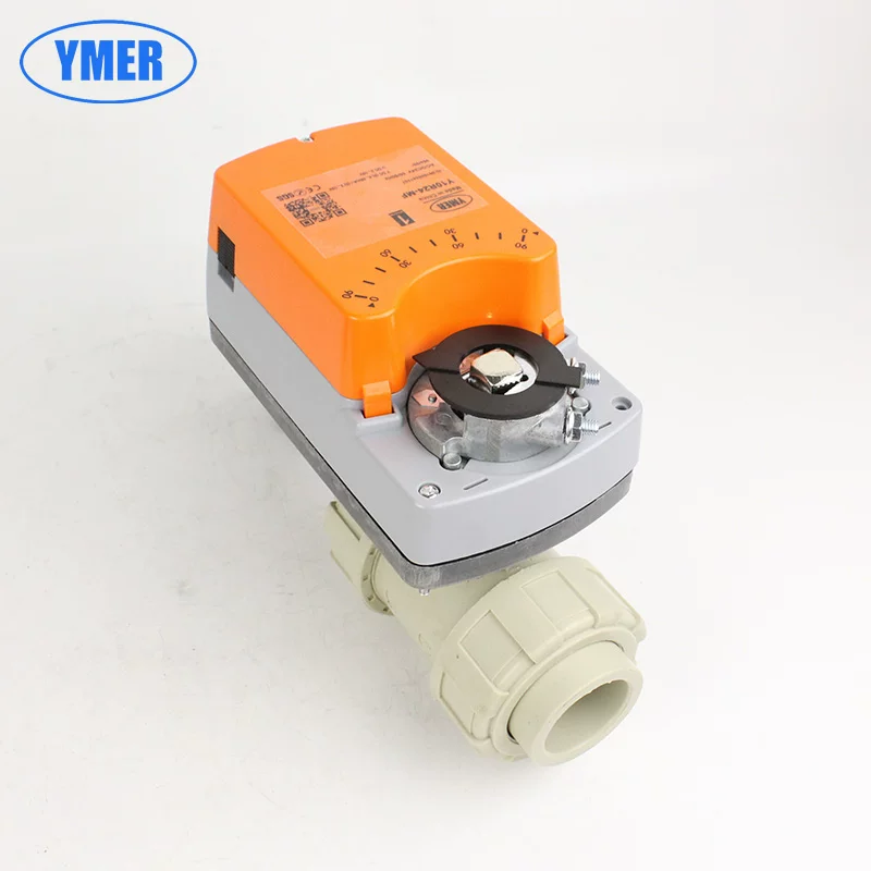 UPVC Electric Regulating Ball Valve 0-10V/4-20mA Proportional Analog Y07R24-MF+10UPYQ/PPHQ